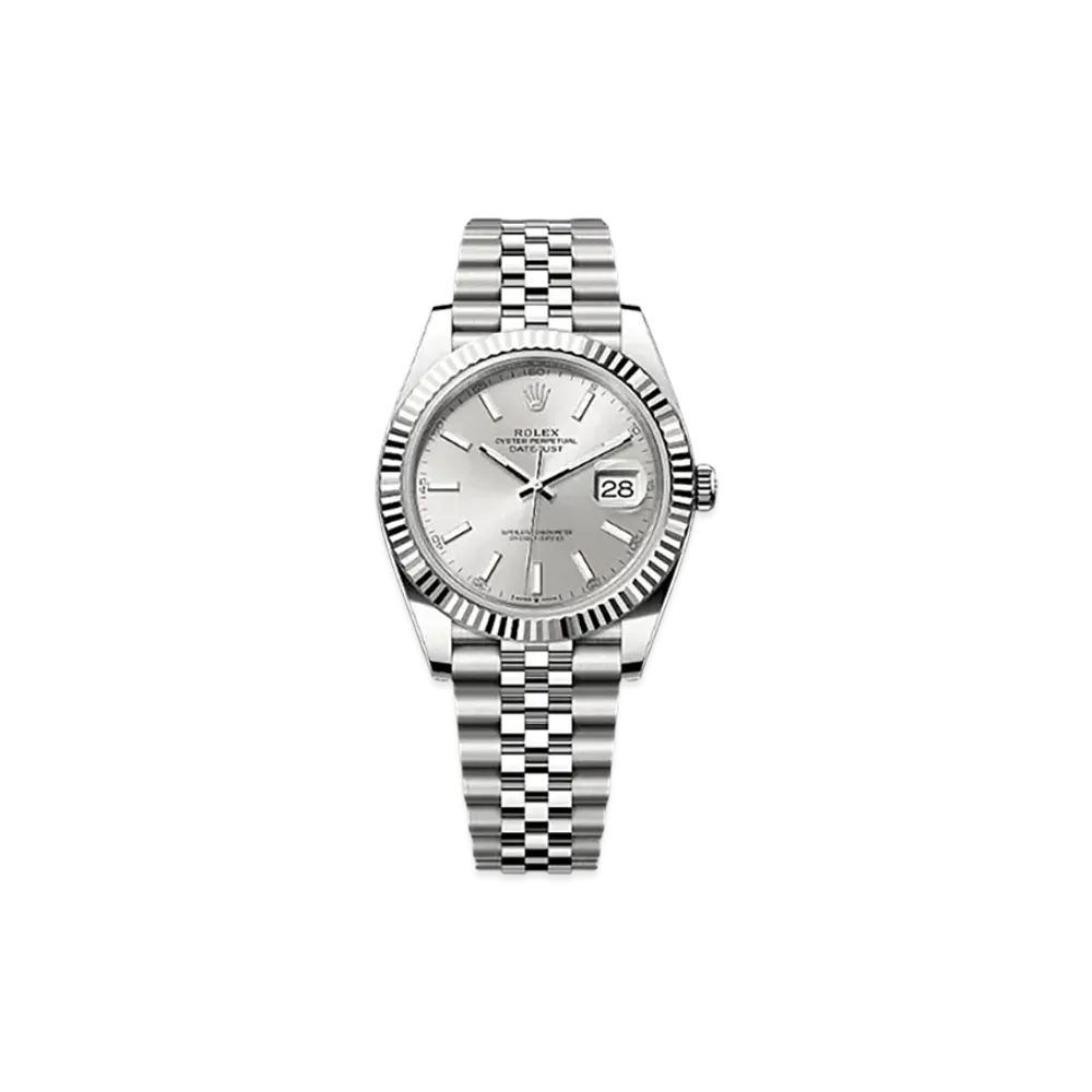 ROLEX Datejust 41 Oystersteel & White Gold "Grey"