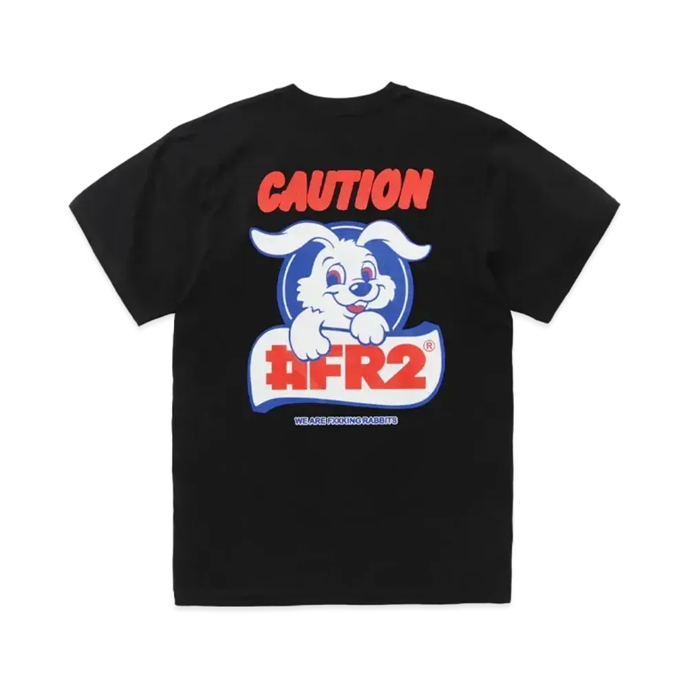FR2 Caution Rabbit T-Shirt "Black"