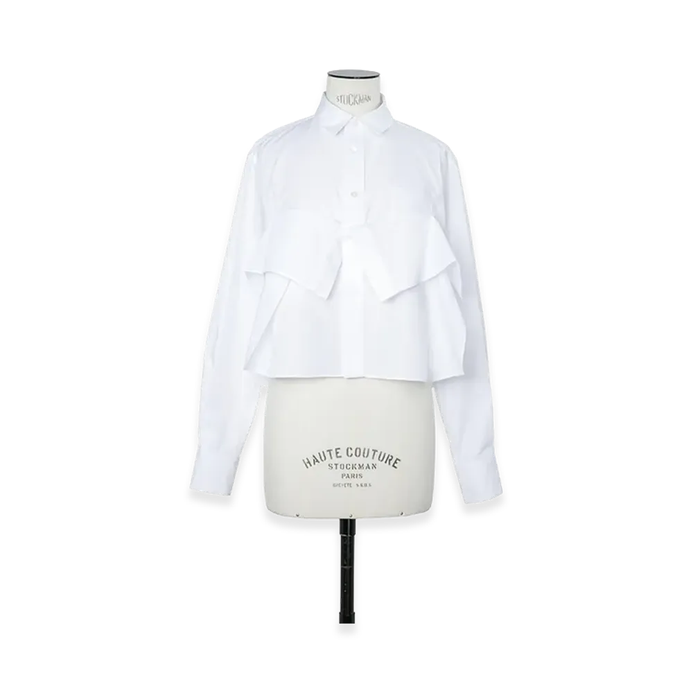sacai Women's Poplin Shirt "Off White"
