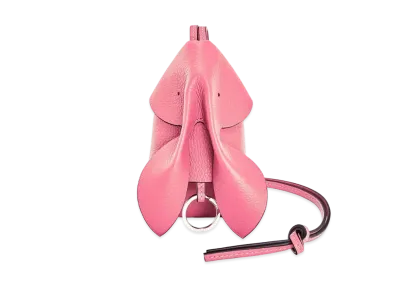 LOEWE Bunny Key Cardholder In Grained Calfskin "New Candy"