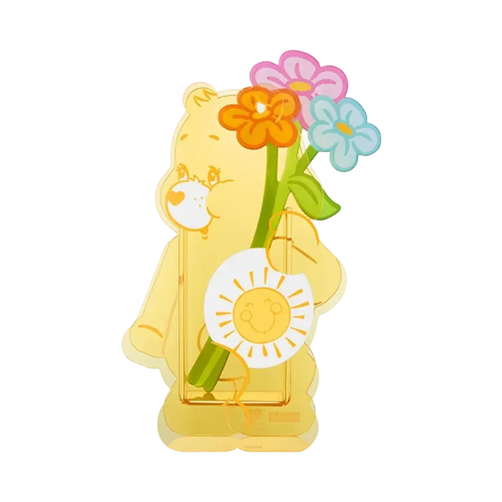 POP MART Care Bears Cozy Life Acrylic Base Funshine Bear