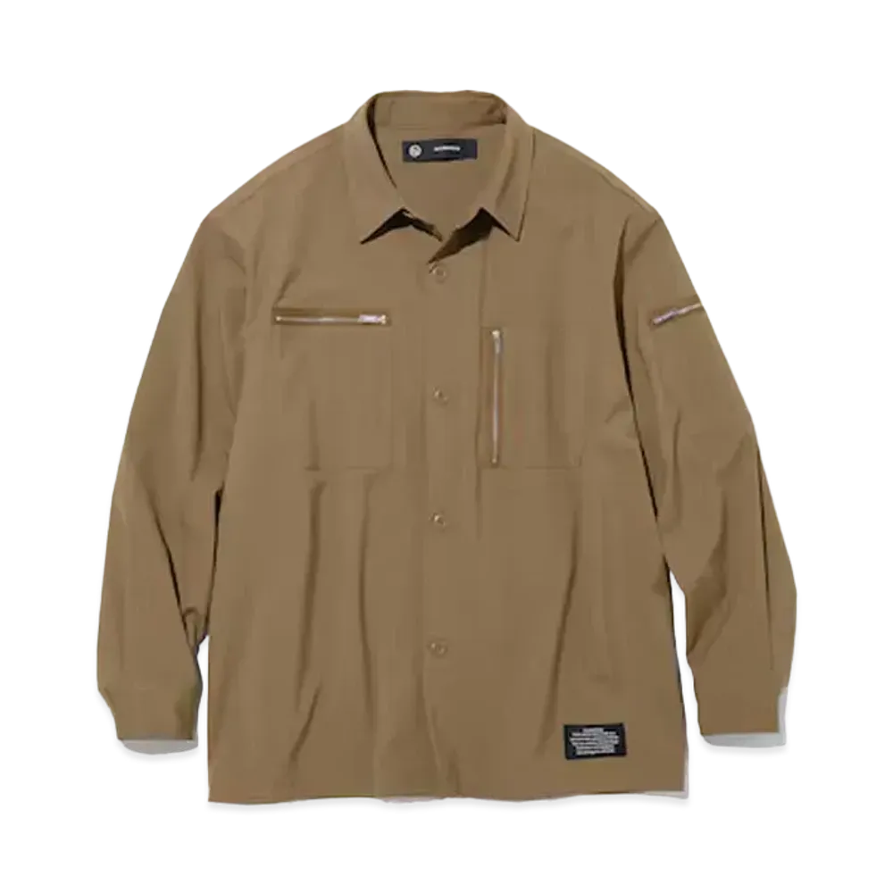 GU x UNDERCOVER Zip Pocket Shirt "Khaki"