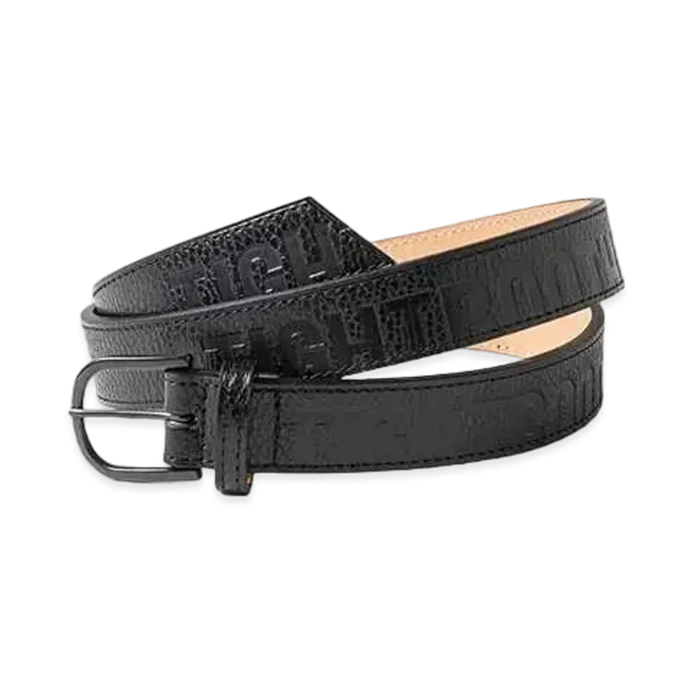 TIGHTBOOTH Leather Logo Belt "Black"