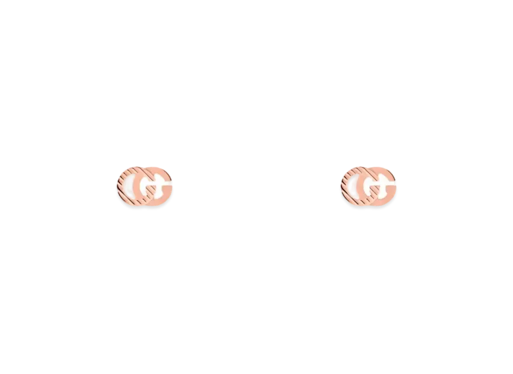 GUCCI GG Running 18K Earrings "Pink Gold"