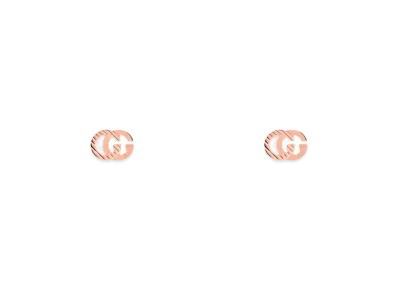 GUCCI GG Running 18K Earrings "Pink Gold"