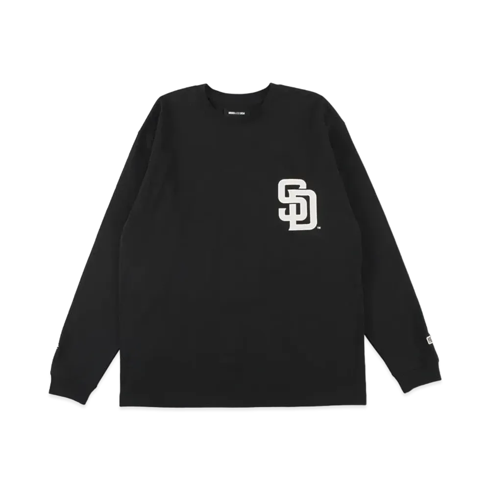 WIND AND SEA x MLB San Diego Padres L/S T-shirt "Black"