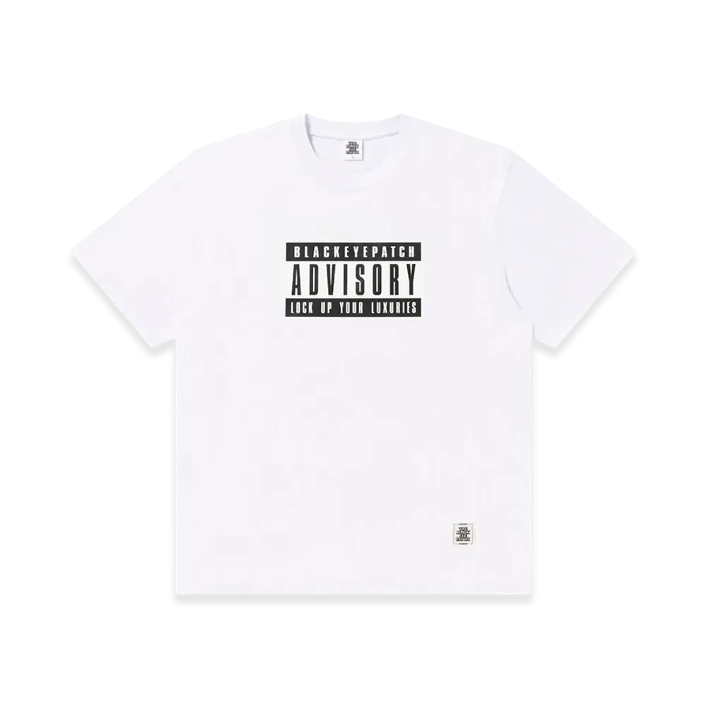 BlackEyePatch Advisory Label Tee "White"