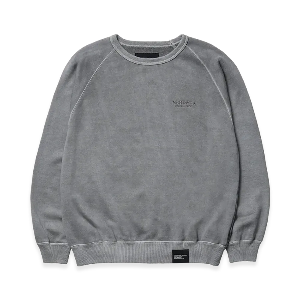 NEIGHBORHOOD Pigment Dyed Sweat Shirt LS "Gray"