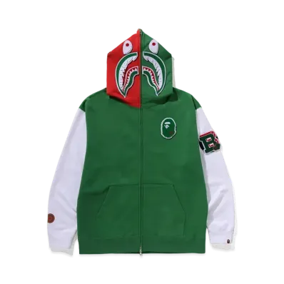 A BATHING APE Shark Full Zip Hoodie ITALY "Multi"