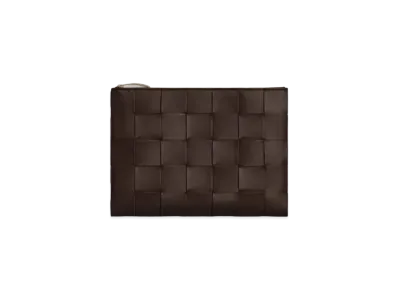 Bottega Veneta Medium Cassette Flat Pouch "Fondente"