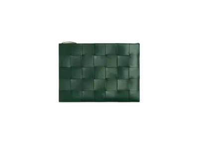 Bottega Veneta Medium Pouch Clutch "Rainforest"