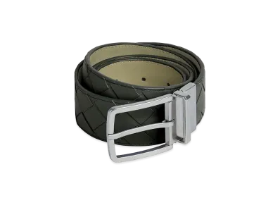 Bottega Veneta Dark Green Leather Belt "Dark Green"