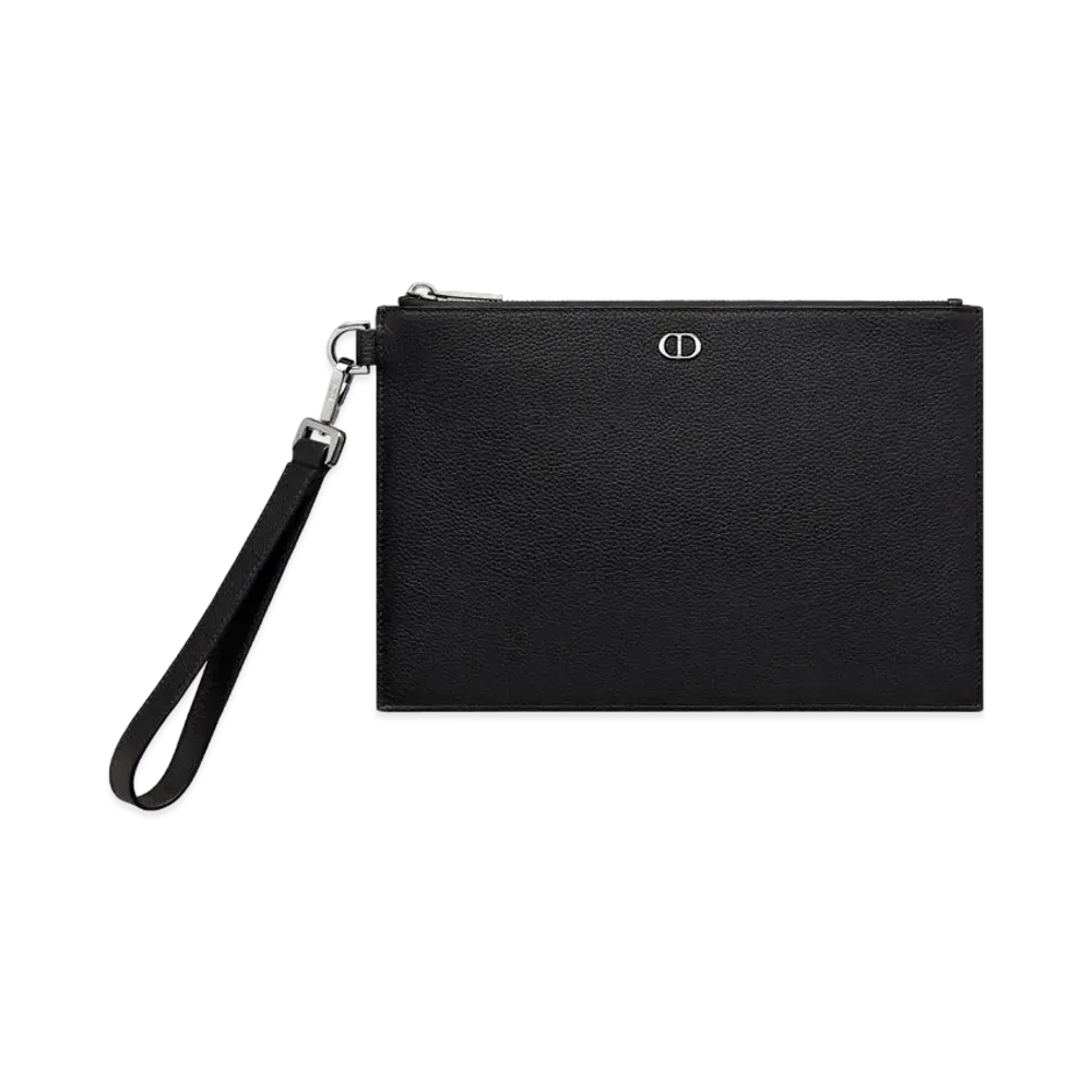 Dior A5 Pouch CD Icon Grade Calfskin "Black"