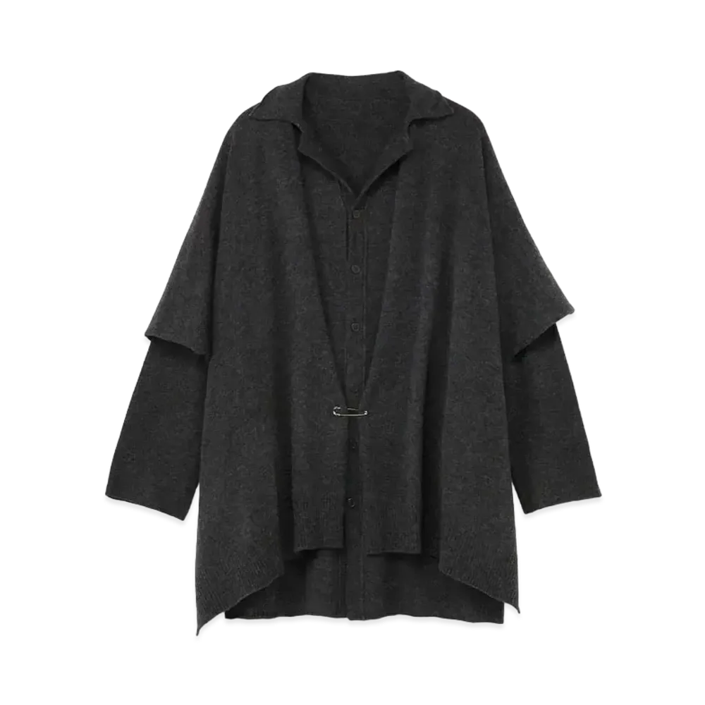 Yohji Yamamoto 10 G1 PLY PS CAPE CD A "Gray"