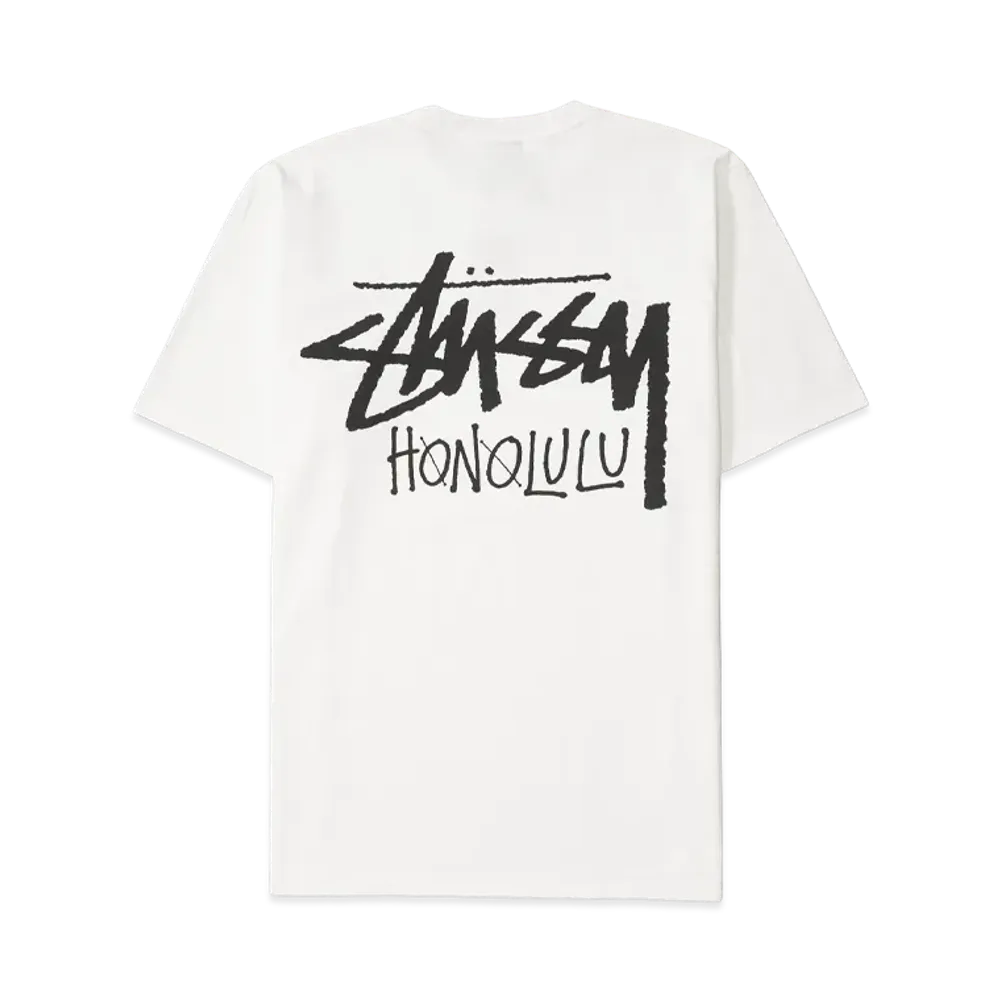 Stussy Stock Honolulu Tee "White"