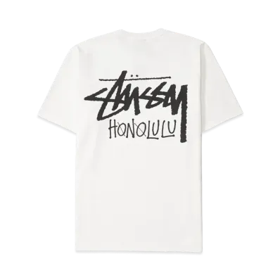Stussy Stock Honolulu Tee "White"