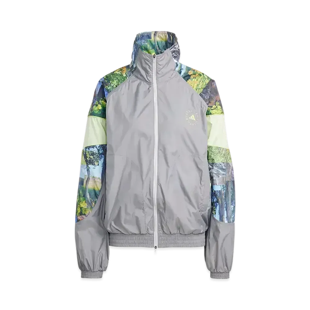 adidas by Stella McCartney Earth Collage Woven Track Jacket "Dove Grey/Halo/Multicolor"