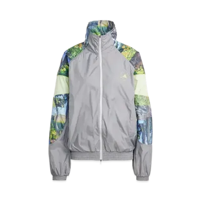 adidas by Stella McCartney Earth Collage Woven Track Jacket "Dove Grey/Halo/Multicolor"