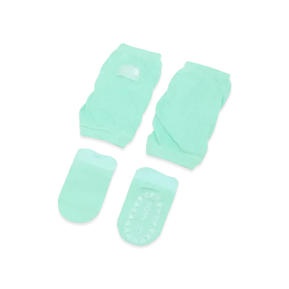 The North Face Baby Sunshade Leg Cover & Socks Set "Green Blue Lee"