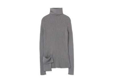 Yohji Yamamoto 7G4 X 2 WG POCKET TURTLENECK "Gray"