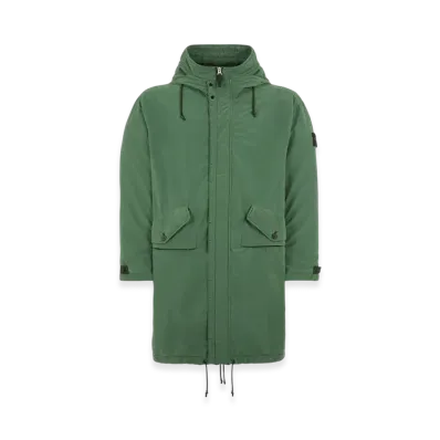 Stone Island 70231 David Light-TC Mircropile Fishtail Parka - 22FW "Olive Green"