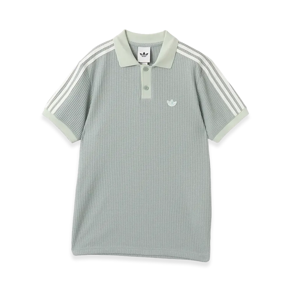 adidas Waffle Knit Polo Shirt "Green"