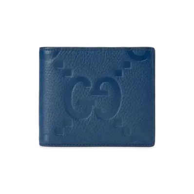 GUCCI Jumbo GG Coin Wallet "Blue"