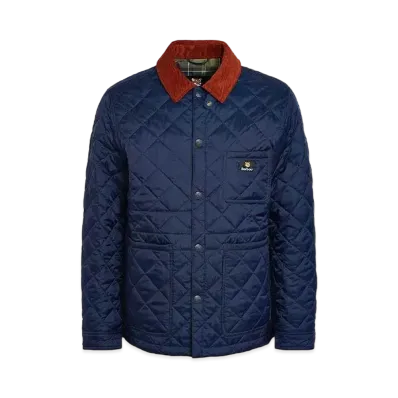 Barbour x Maison Kitsune Kening Quilted Blouson "Navy"