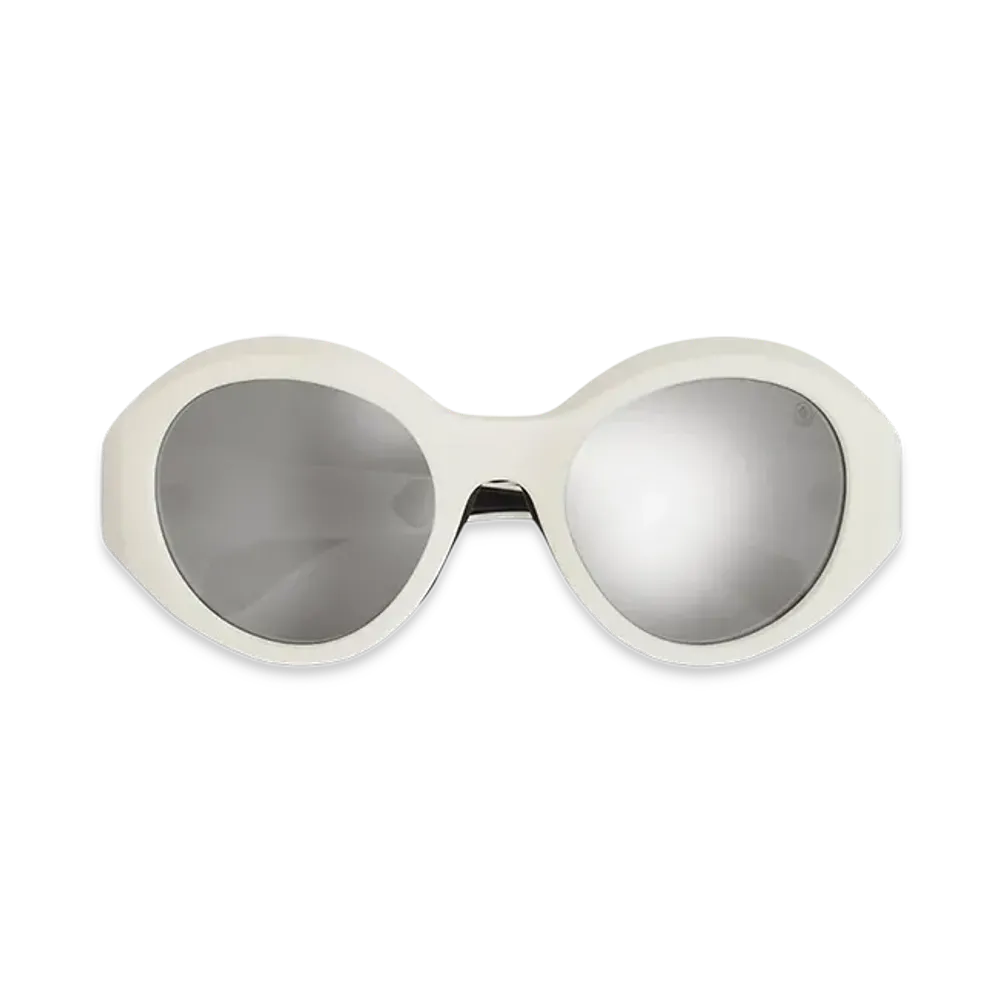 MONCLER Futuro Round Sunglasses "Off White"