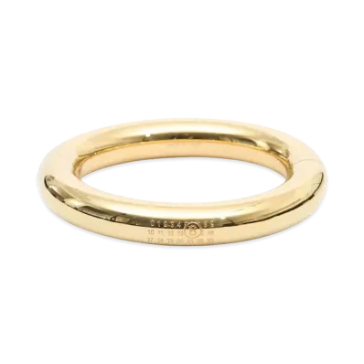 MM6 Maison Margiela Women's Numeric Polished Bangle "Gold"