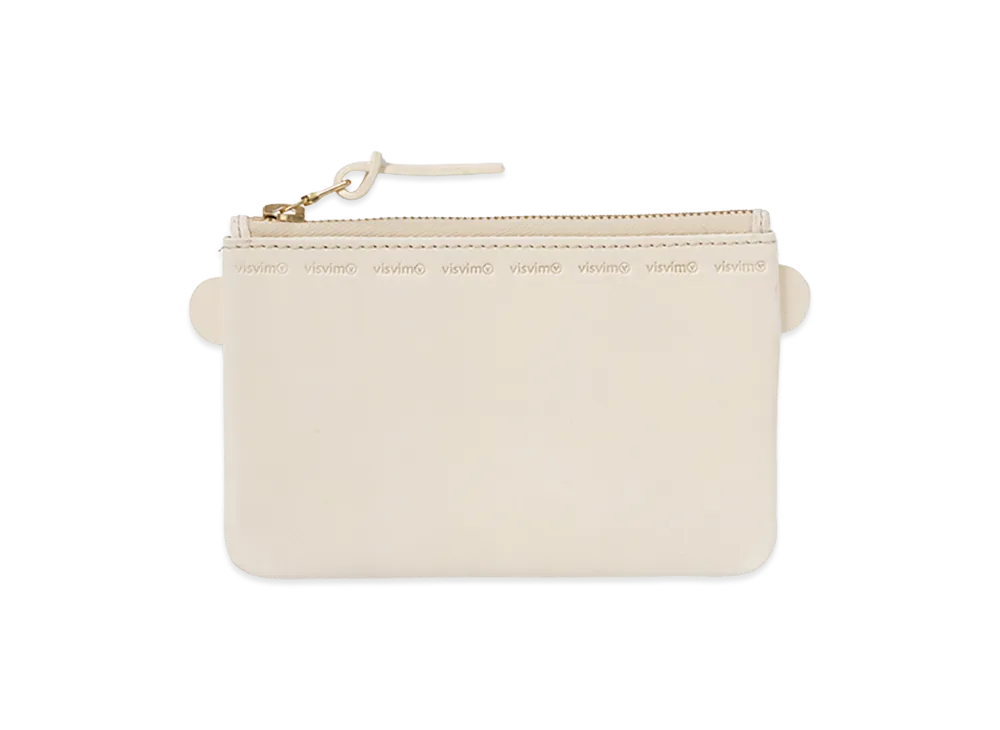 visvim Leather Essentials Case (L) "Ivory"