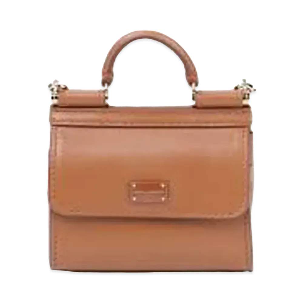 Dolce&Gabbana Sicily 58 Microbucks Smooth Curveskin "Brown"