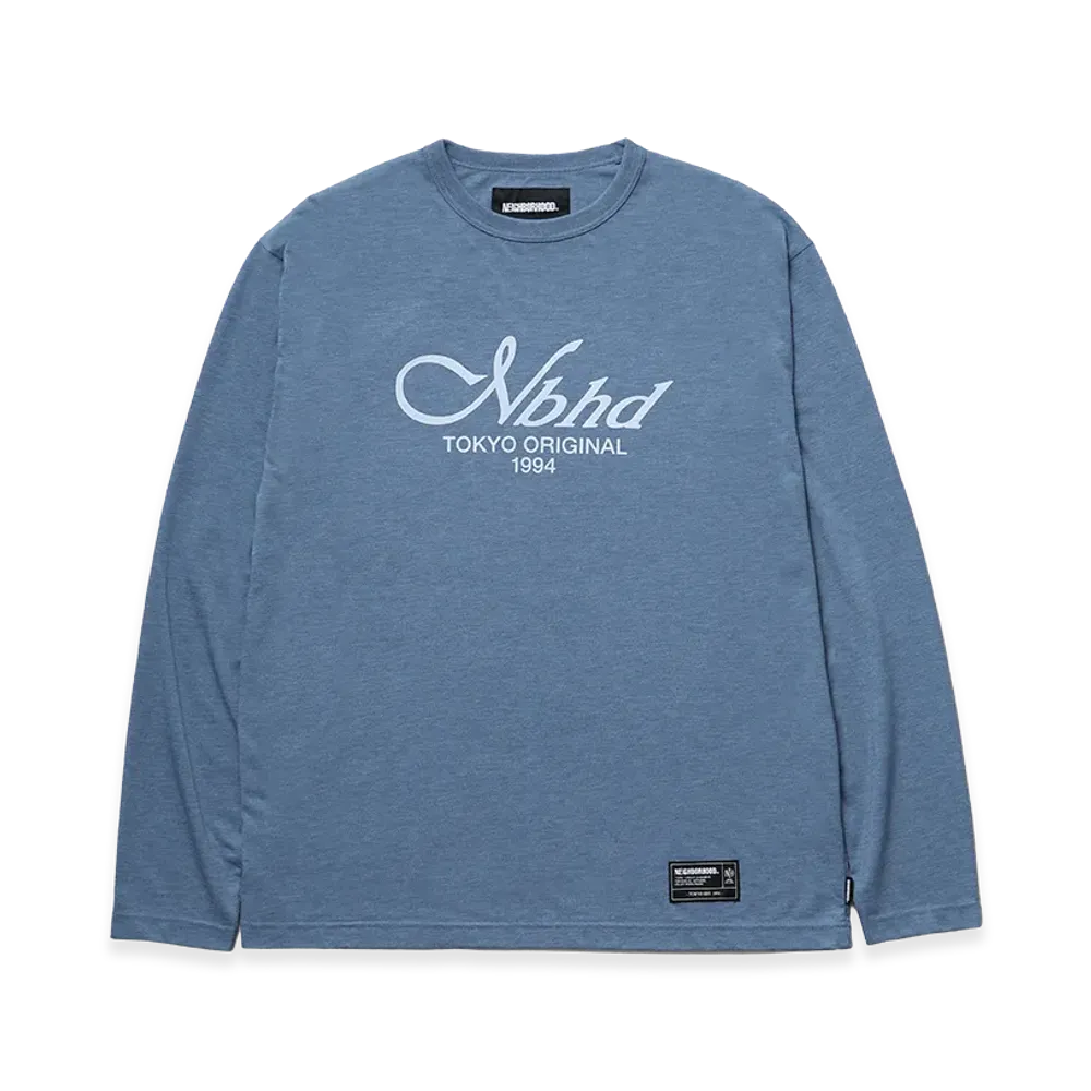 NEIGHBORHOOD Heather Fabric Tee LS "Navy"