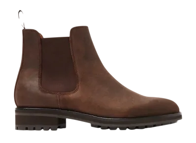 Polo Ralph Lauren Bryson Waxed Suede Chelsea Boot "Chocolate Brown"