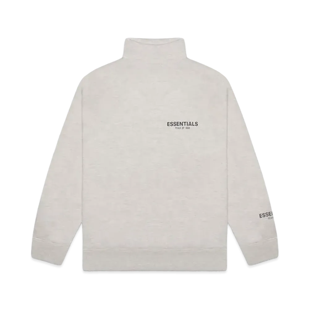 FEAR OF GOD ESSENTIALS Pull-Over Mockneck Sweatshirt "Heather Oatmeal"