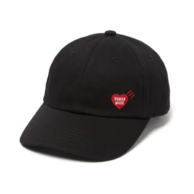 HUMAN MADE 6 Panel Twill Cap "Black"