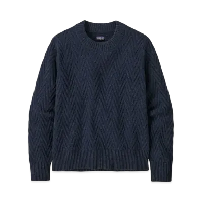 Patagonia Women's Recycled Wool Blend Neck Sweater "Smolder Blue"