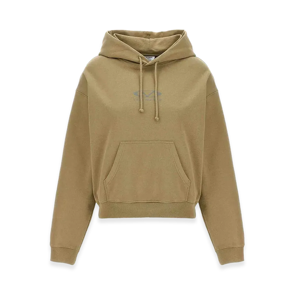 VETEMENTS Women's Oval Logo Hoodie "Beige"