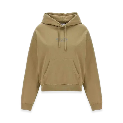 VETEMENTS Women's Oval Logo Hoodie "Beige"
