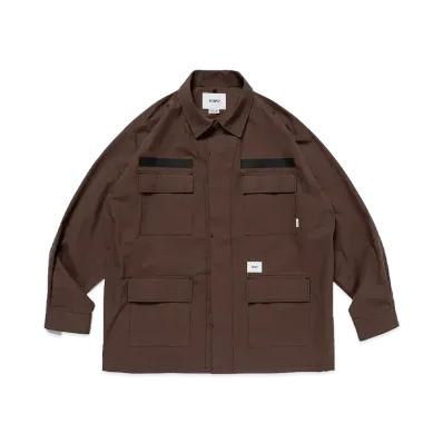WTAPS JMOD 01 / LS / Cotton. Ripstop. Identity "Brown"