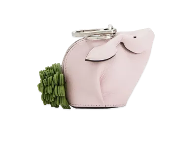 LOEWE Bunny Charm In Classic Calfskin "Icy Pink"