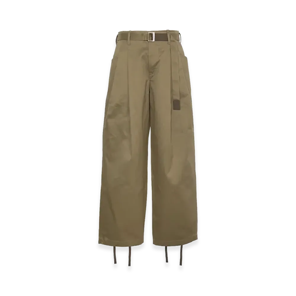 sacai Cotton Chino Pants "Dark Beige"