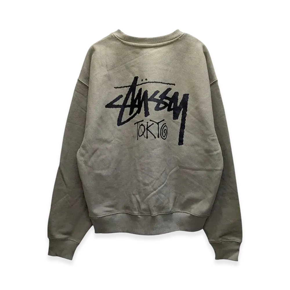 Stussy Tokyo Exclusive Crewneck Sweat "Army"