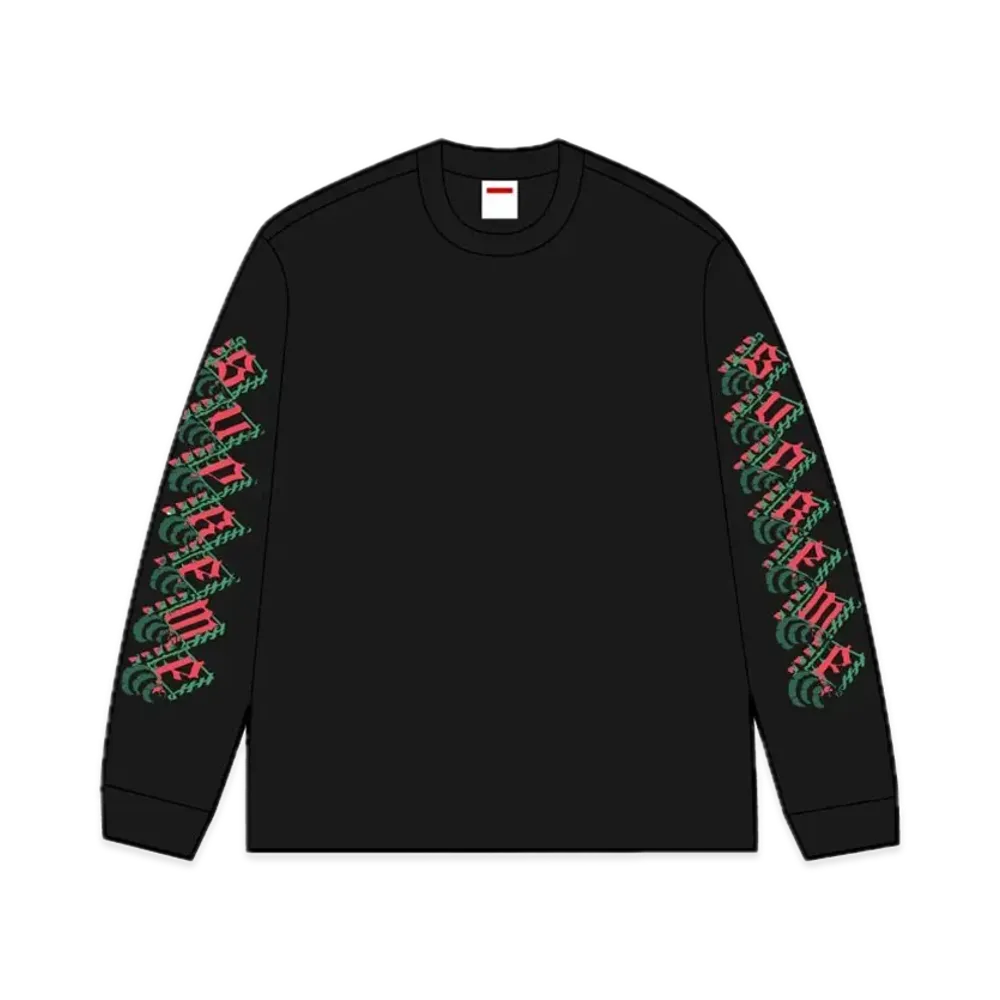 Supreme Strawberries L/S Tee "Black"