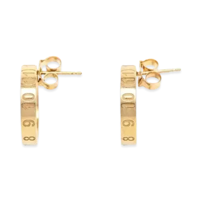 Maison Margiela Number Logo Circle Earring "Gold"