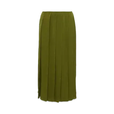 JW ANDERSON Ribbon Panel Midi Skirt "Green"
