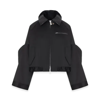 sacai Women's Cotton Chino Jacket "Black"