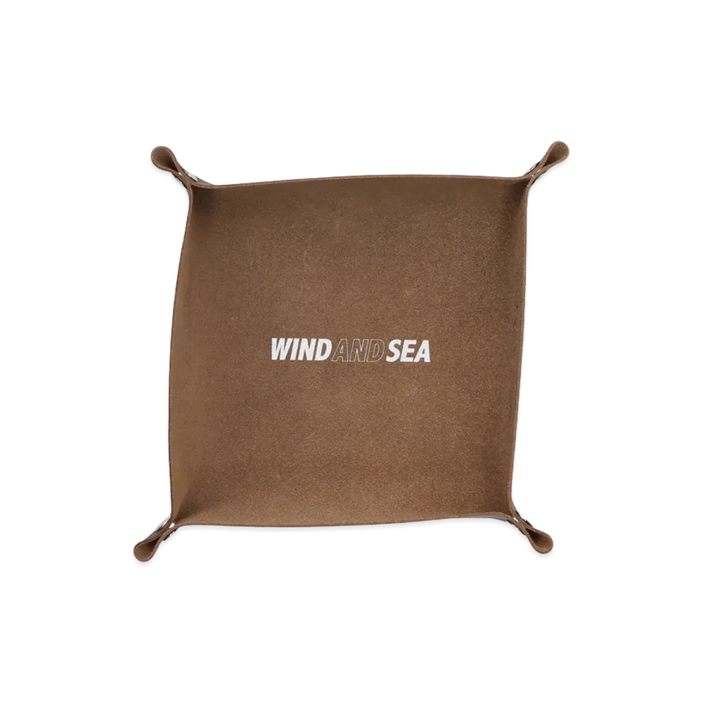 WIND AND SEA Sea Leather Mini Tray "Brown"