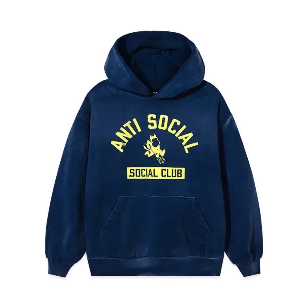 ANTI SOCIAL SOCIAL CLUB Devil's Playground Hoodie "Vintage Wash Navy"