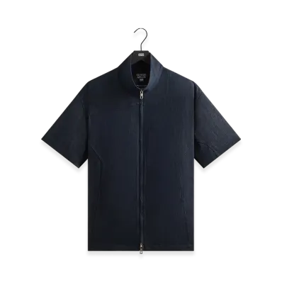 Kith x Giorgio Armani Open Weave Colton Zip-Up Shirt "Nocturnal"